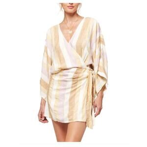 L*Space Striped Pfeiffer Dress Small